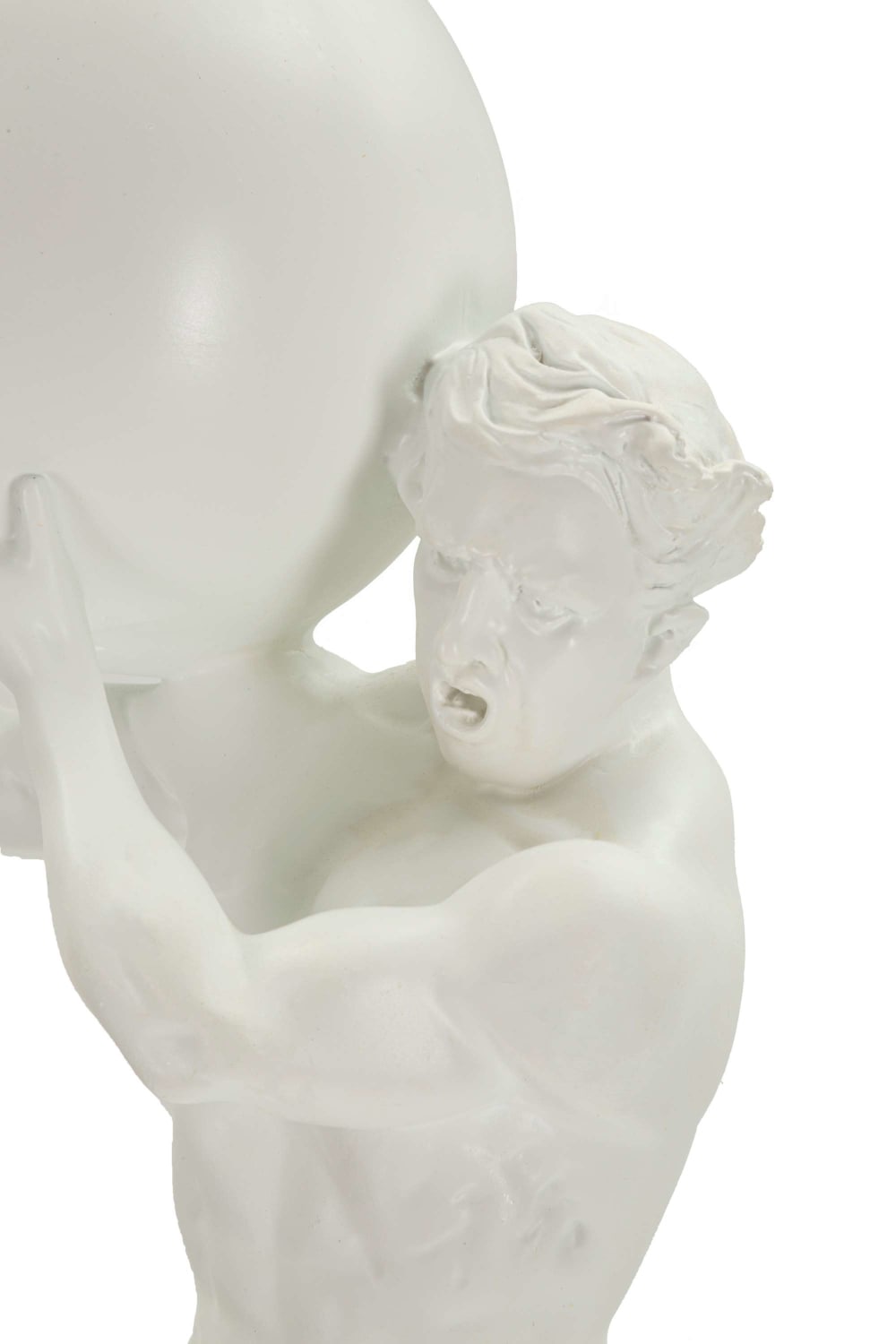 Homme en résine blanche 18x12,5x50 cm — vue 4