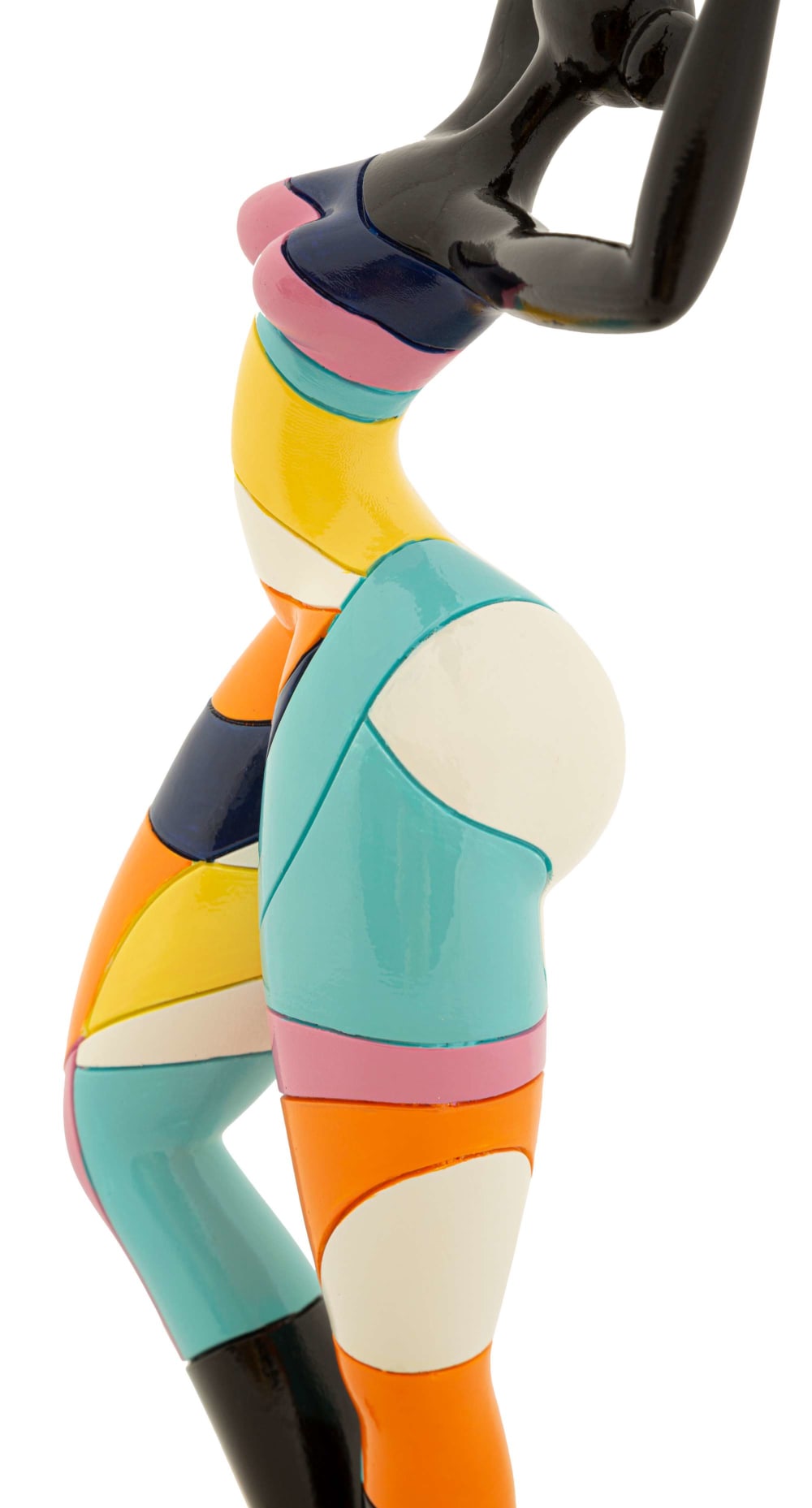Petite femme en résine multicolore 12,5x10x38 cm — vue 4
