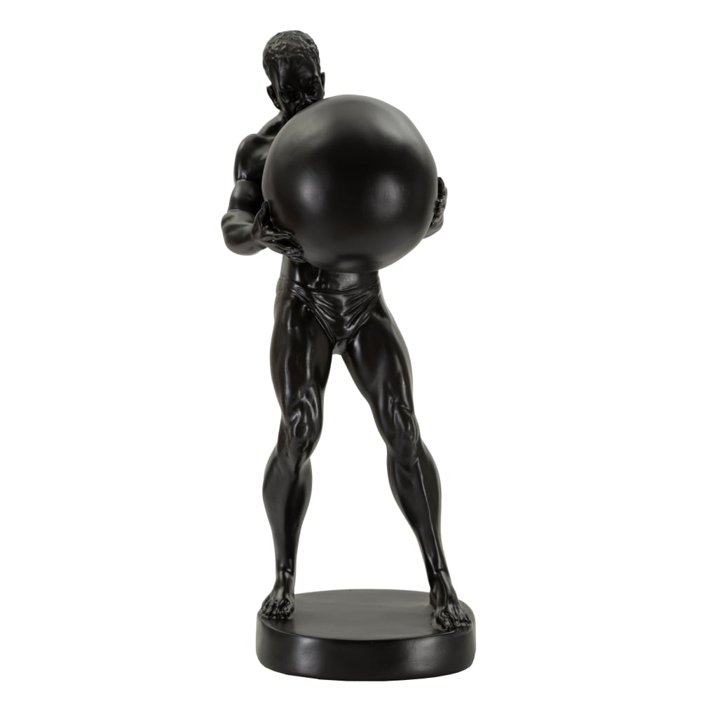 Homme en résine noire