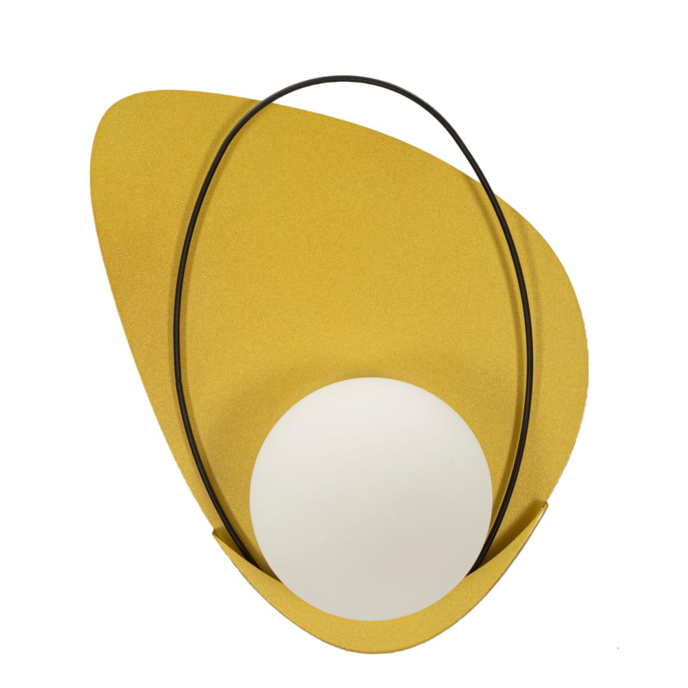 Applique en métal doré et verre, 28x17x32 cm