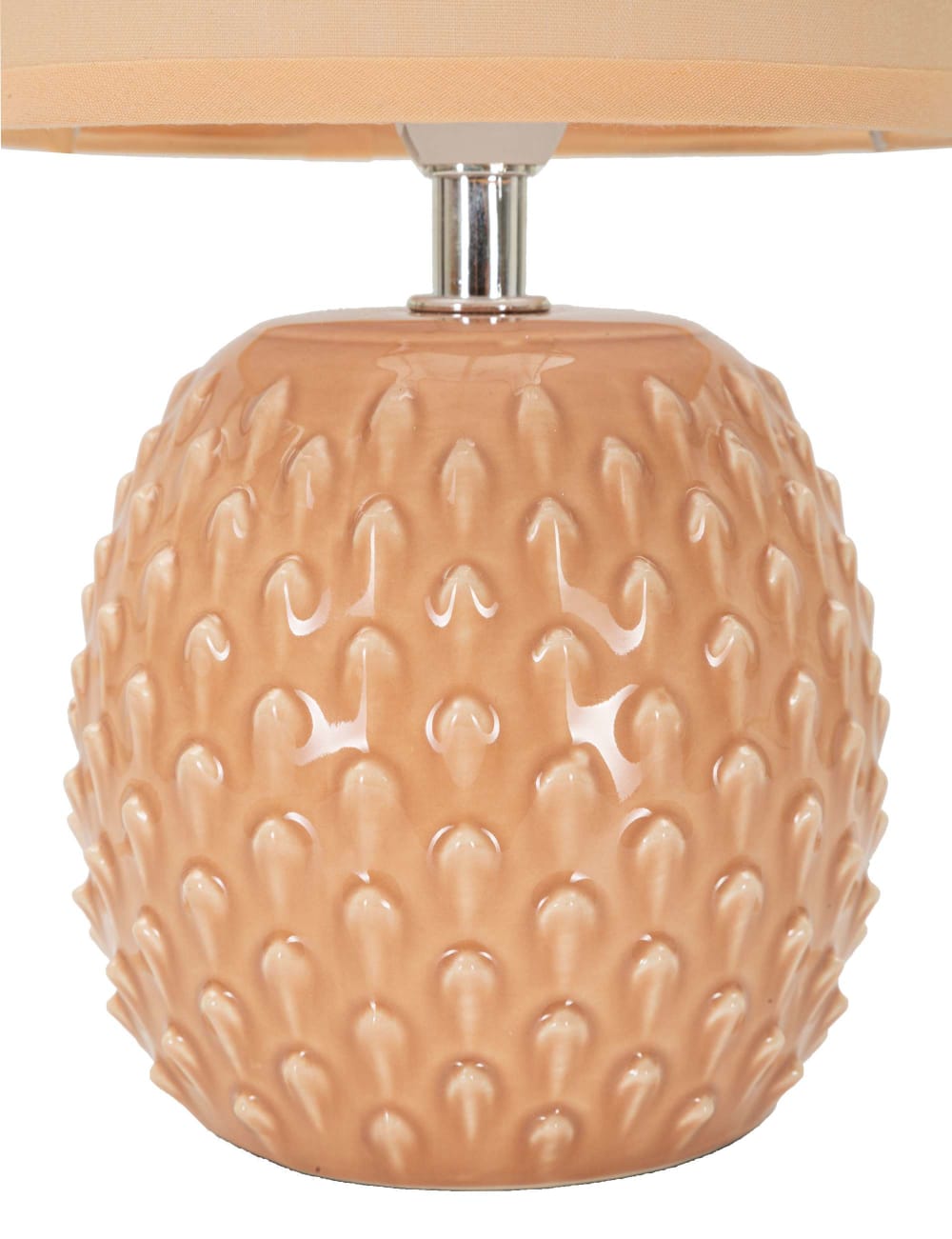 Lampe de chevet en céramique rose ø 14x27 cm — vue 3