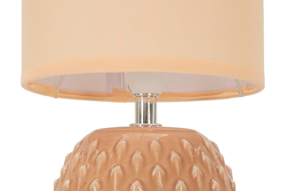 Lampe de chevet en céramique rose ø 14x27 cm — vue 4