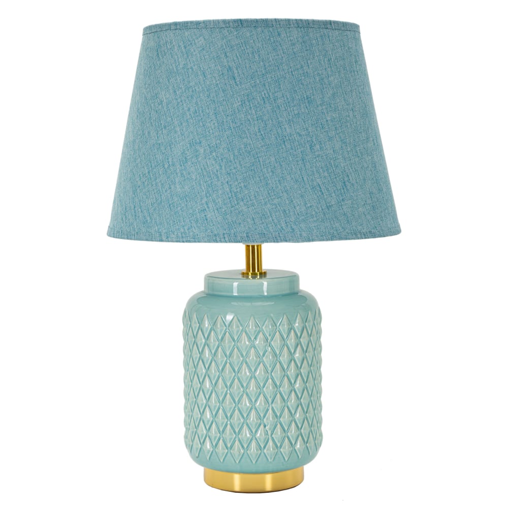 Lampe de table en céramique bleu clair ø 28x44 cm