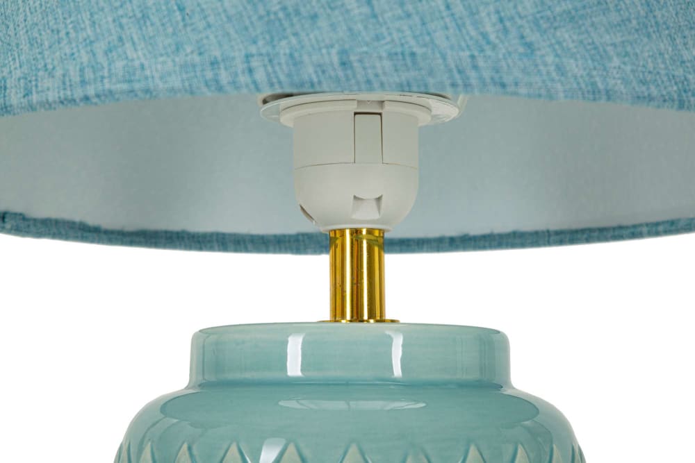 Lampe de table en céramique bleu clair ø 28x44 cm — vue 4