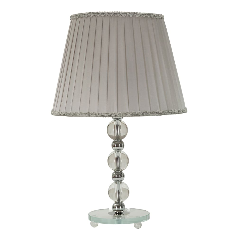 Lampe de table en métal argenté Ø 30x48 cm