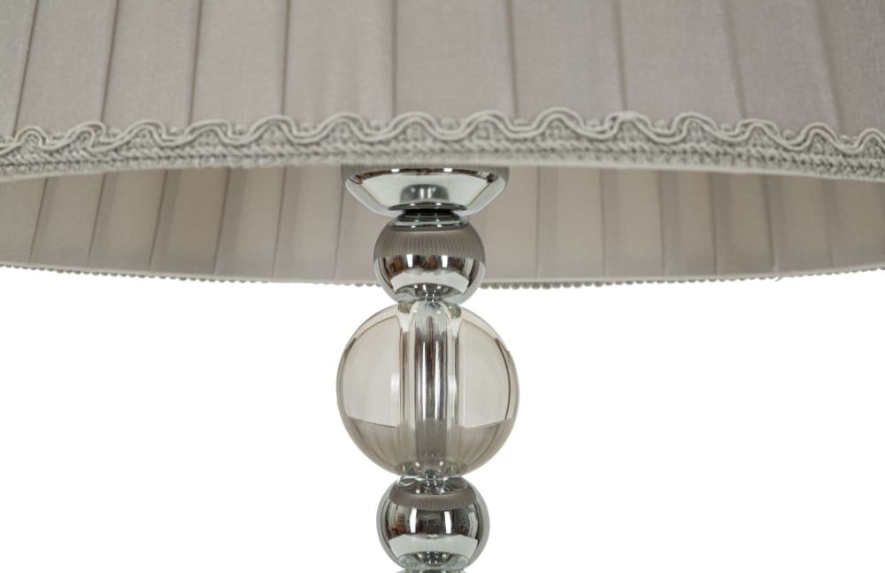 Lampe de table en métal argenté ø 30x48 cm — vue 3
