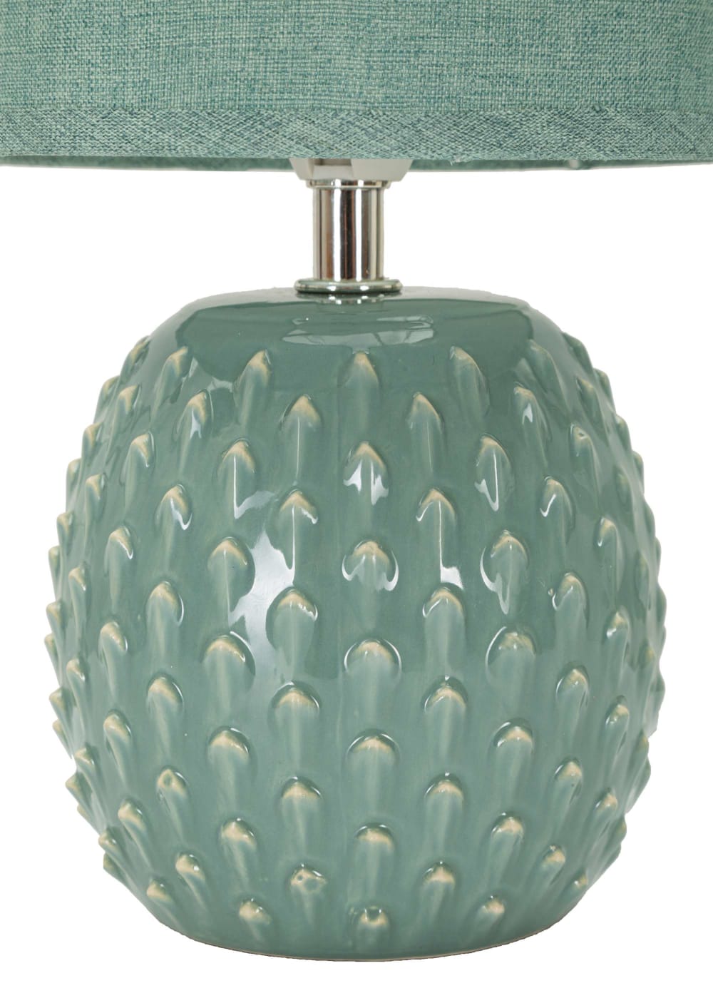Lampe de chevet en céramique turquoise ø 14x27 cm — vue 3