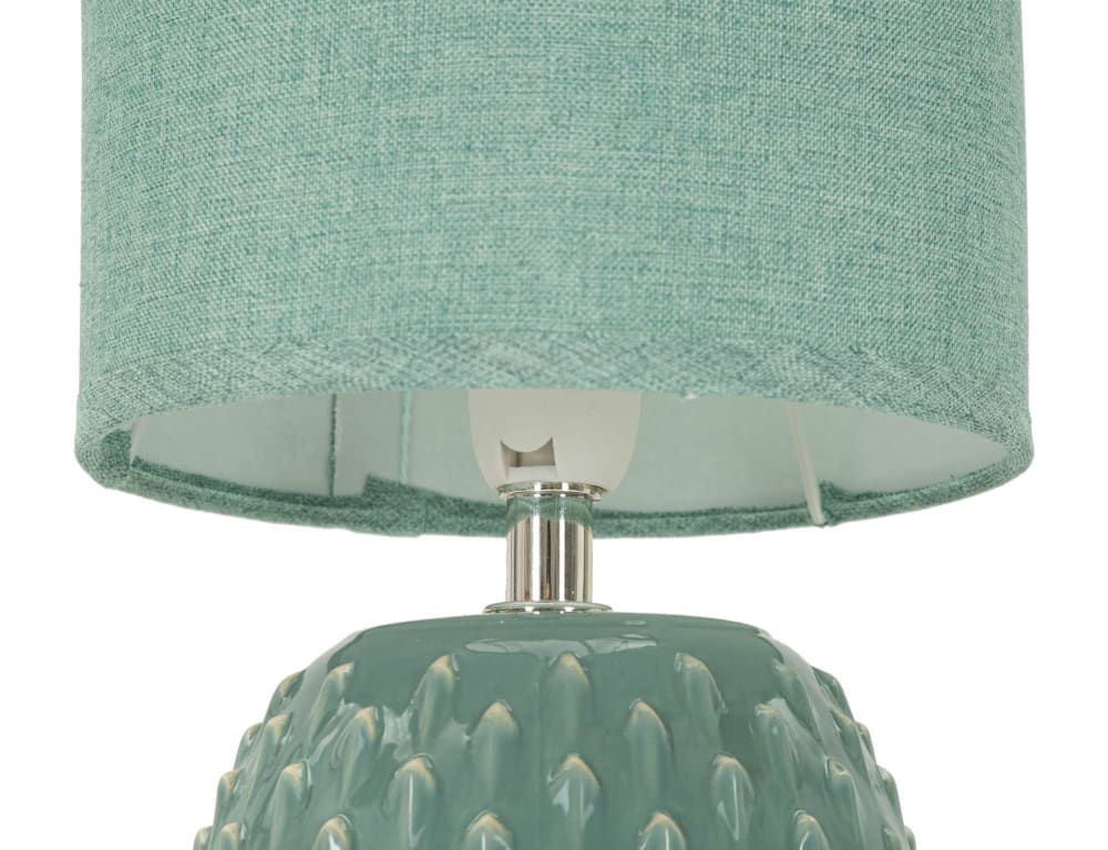 Lampe de chevet en céramique turquoise ø 14x27 cm — vue 4