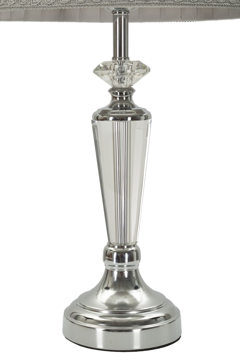 Lampe de table en métal argenté ø 30x56 — vue 3