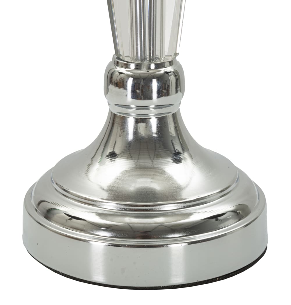 Lampe de table en métal argenté ø 30x56 — vue 4