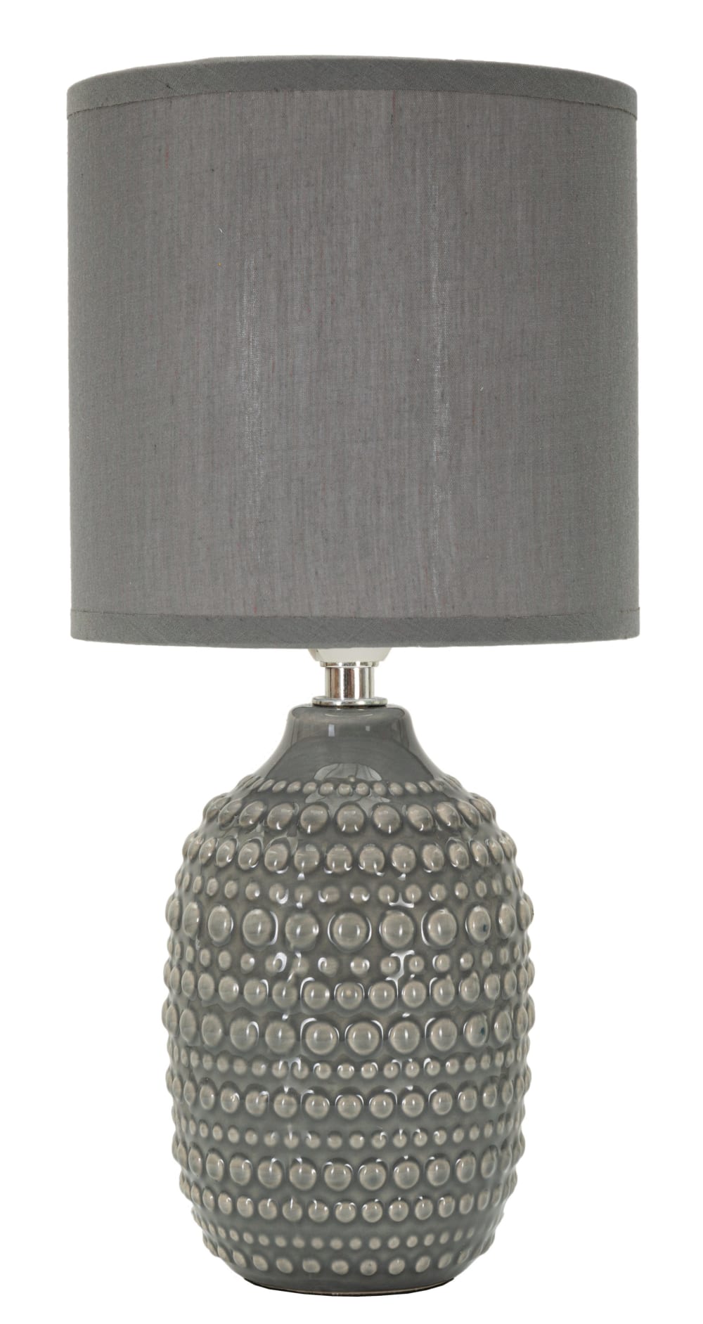 Graue Keramik-Nachttischlampe Ø 15x30,5 cm - Maisons Du Monde