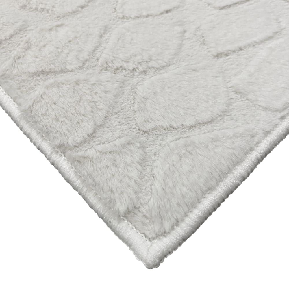 Tapis à relief blanc extra-doux 190x290 — vue 4