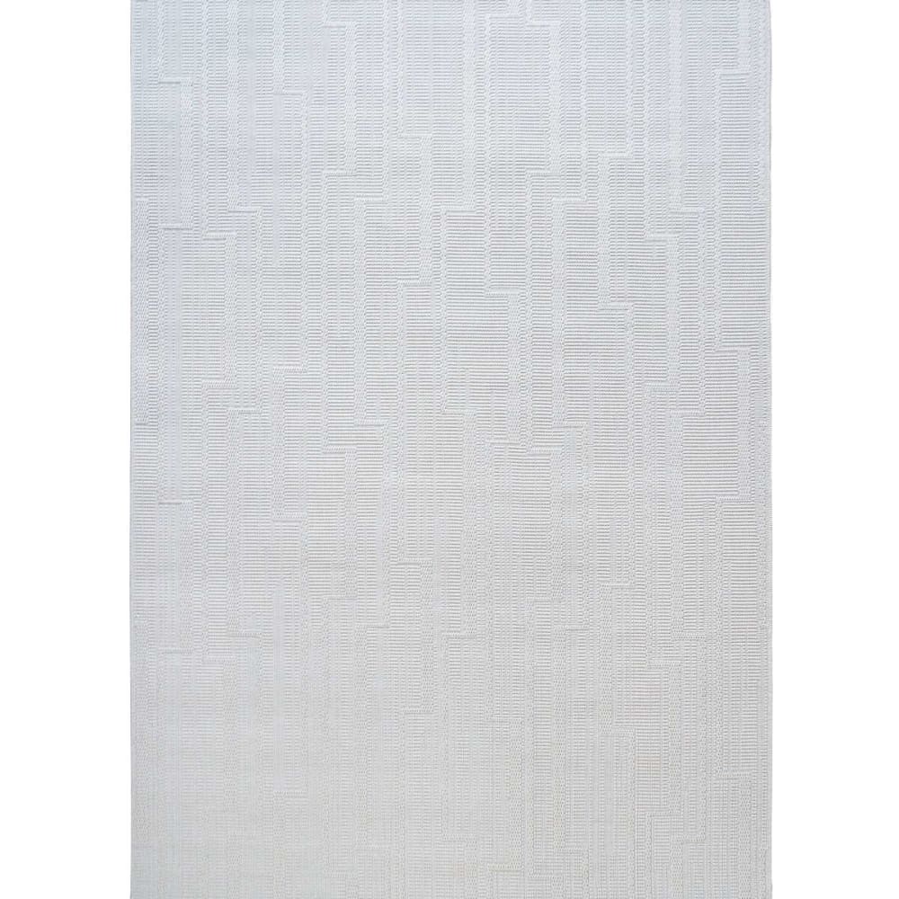 Tapis aspect jute blanc - ivoire