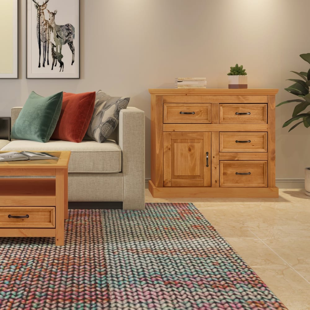 Anrichte mit 1 Tür / 4 Schubladen aus Kiefer - Maisons Du Monde