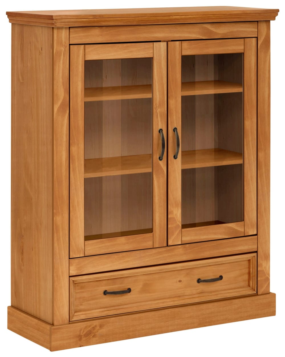Vitrine mit 2 Türen und 1 Schublade aus Kiefer - Maisons Du Monde