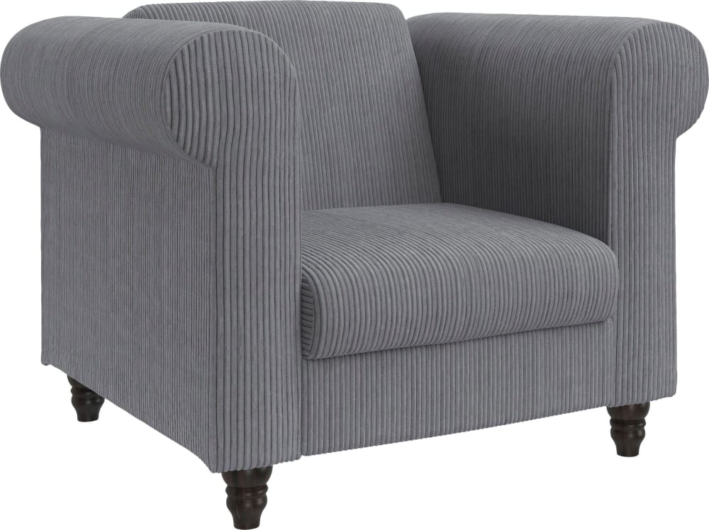 Fauteuil relax en tissu gris