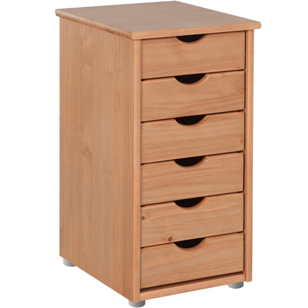 Kommode mit 6 Schubladen aus Kiefer, natur - Maisons Du Monde