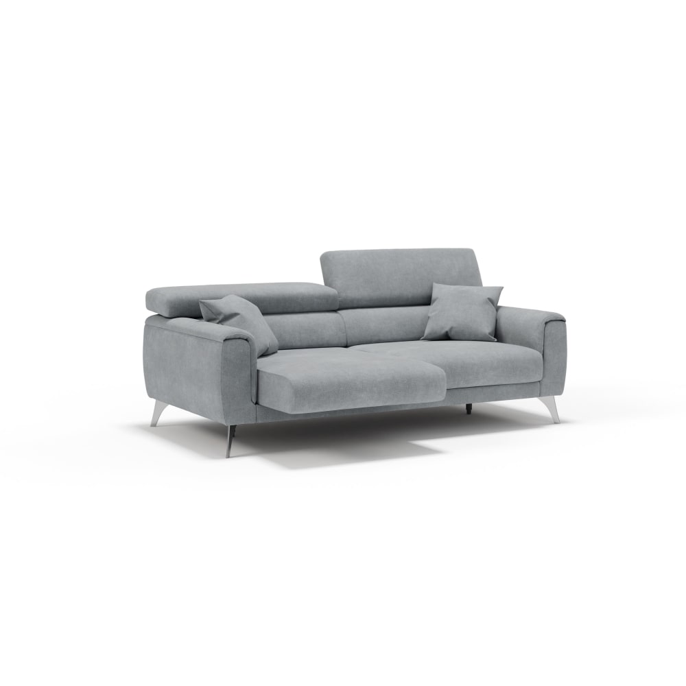 Canapé en tissu imperméable 169 cm gris clair