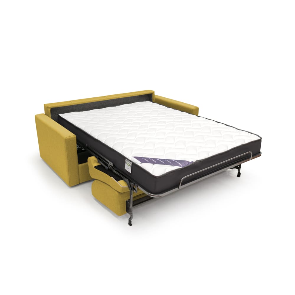 Canapé lit convertible en tissu imperméable 166 cm jaune