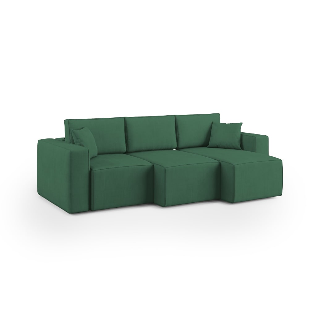 Canapé avec 3 assises en tissu imperméable 245 cm vert