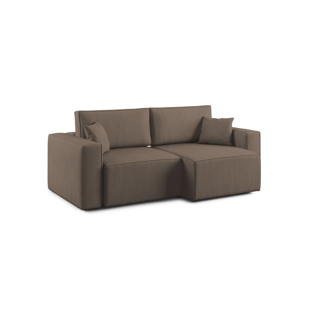 Canapé en tissu imperméable 215 cm brun