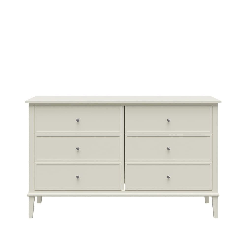 Buffet avec 6 tiroirs en blanc