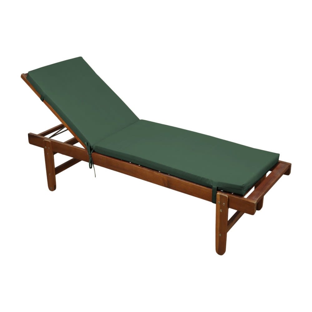 Coussin de bain de soleil 60x190x4 cm VERT