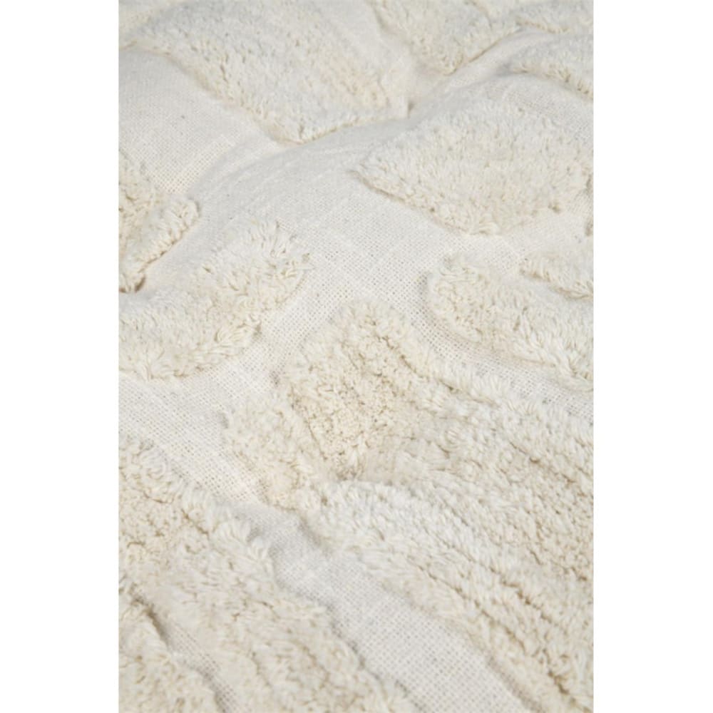 Coussin de sol tufté Balma écru 45x45x10cm - Maisons du Monde