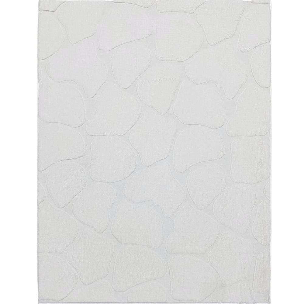 Tapis à relief blanc