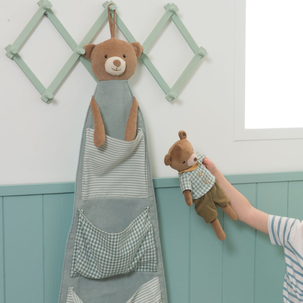 Rangement mural ourson bleu en polyester (Amadeus) - Image 2
