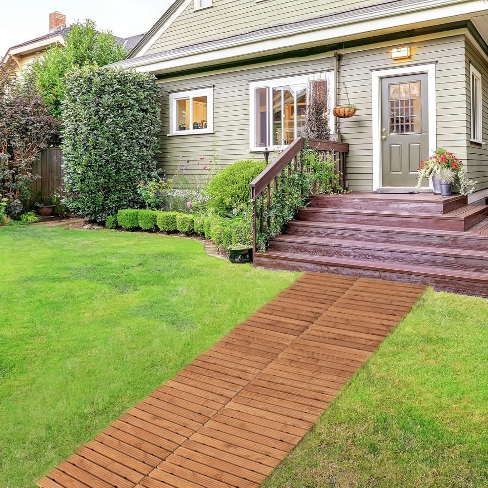 Allée de jardin jardin en bois 245x55cm