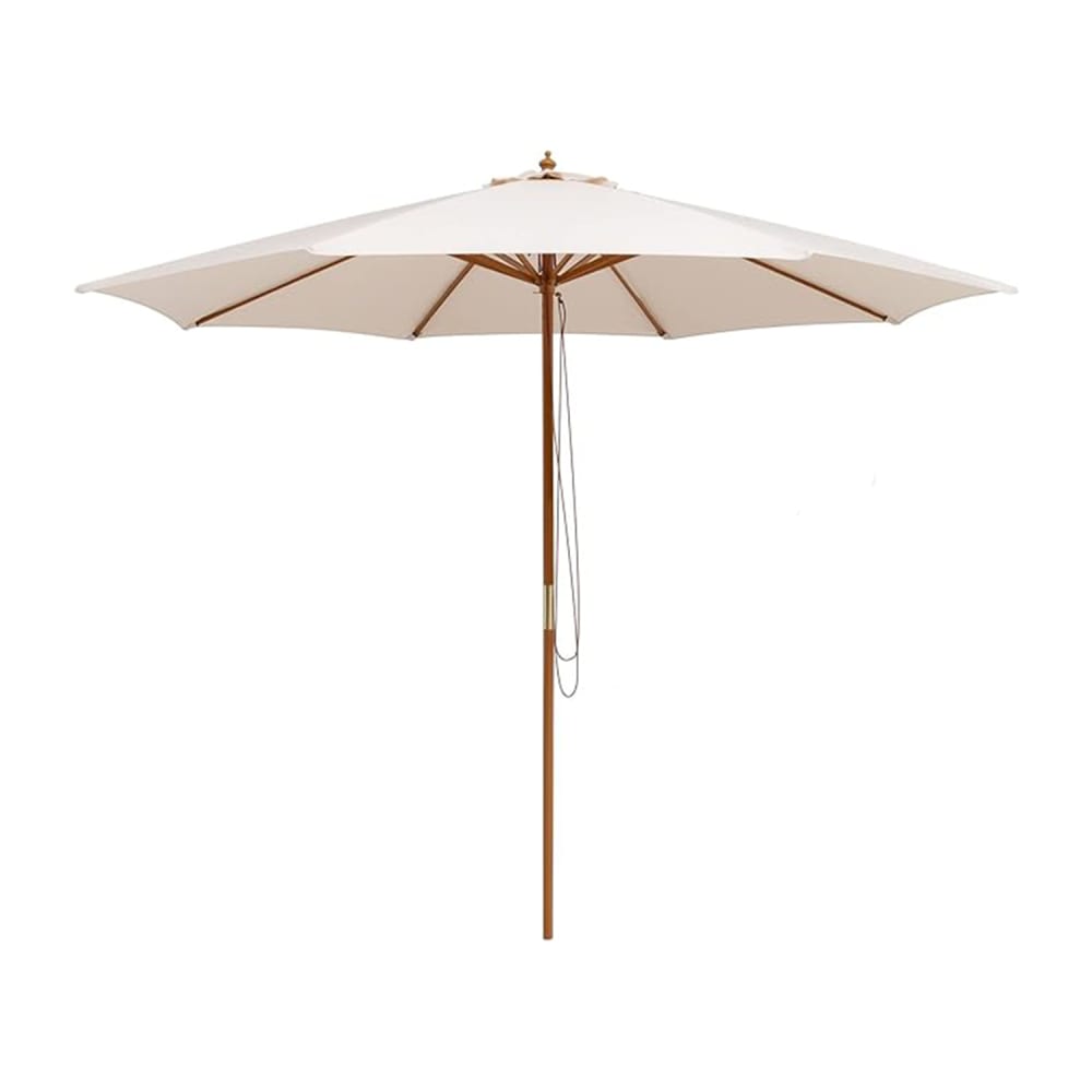 Parasol de terrasse en bambou à 8 baleines de 3 m de diamètre