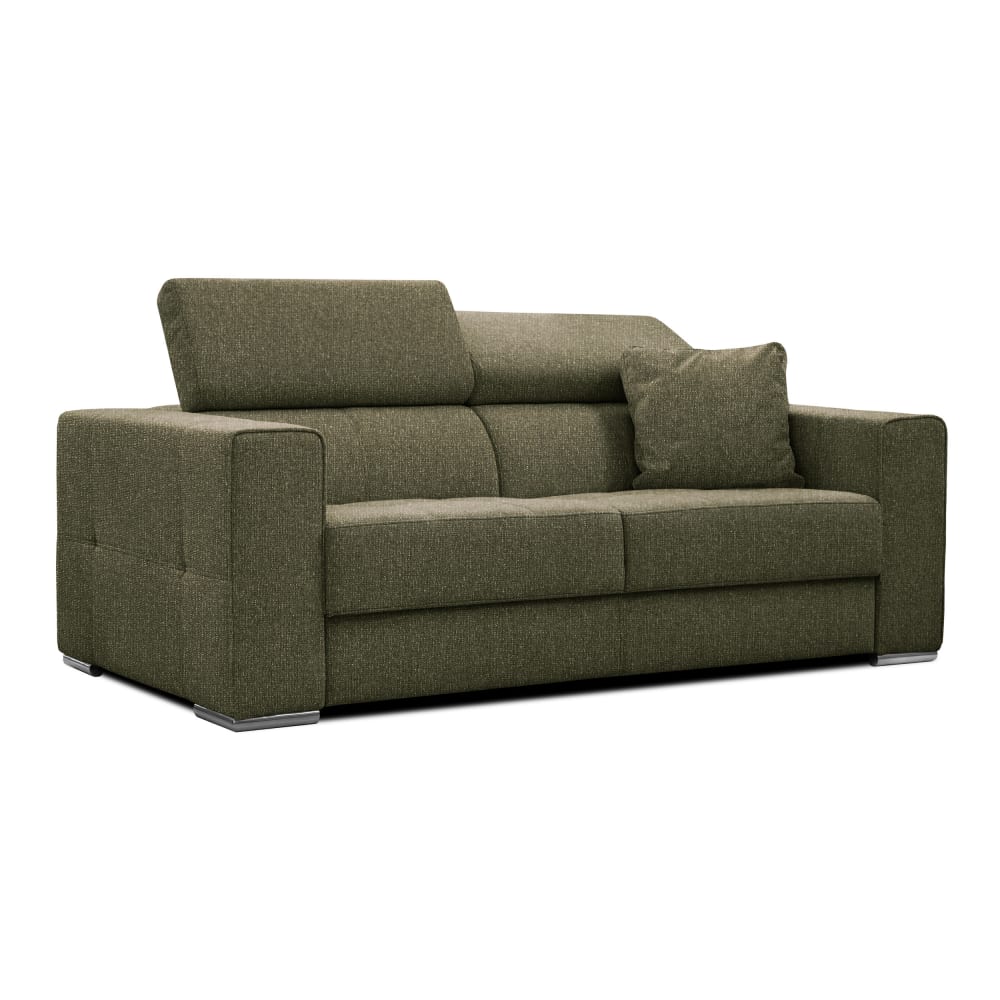 Canapé 3 places tissu olive