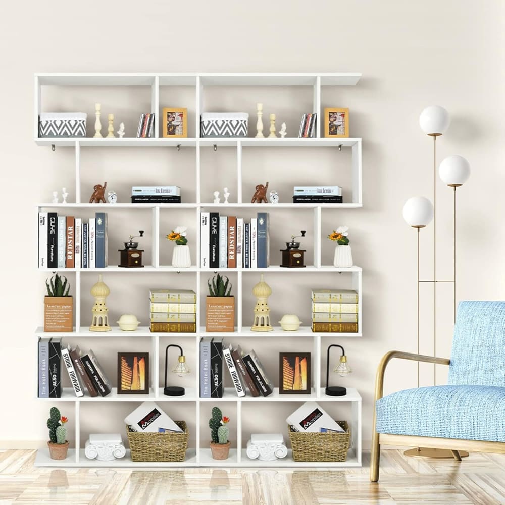 Bücherregal aus Holz 192x80x23cm, Weiß - Maisons Du Monde