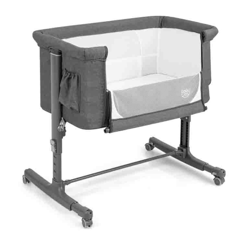Giantex Babybett aus Metall 86 x 63 x 65, Grau GRAU METALL Baby