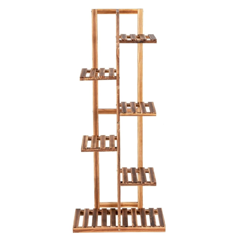 Giantex Pflanzenständer aus Holz 50x20,5x103cm, Braun Braun Holz