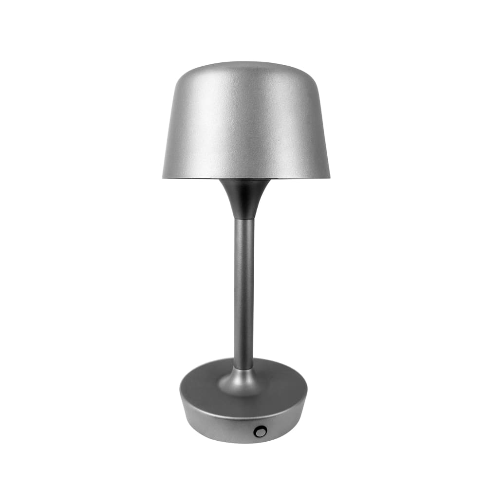 Lampe à poser en métal Gris métallique