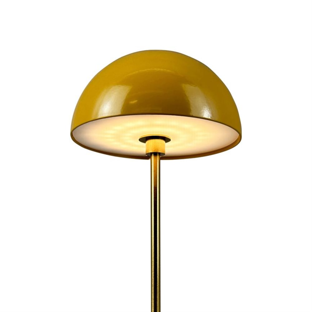 Lampe à poser en métal moutarde turquoise paquet de 2