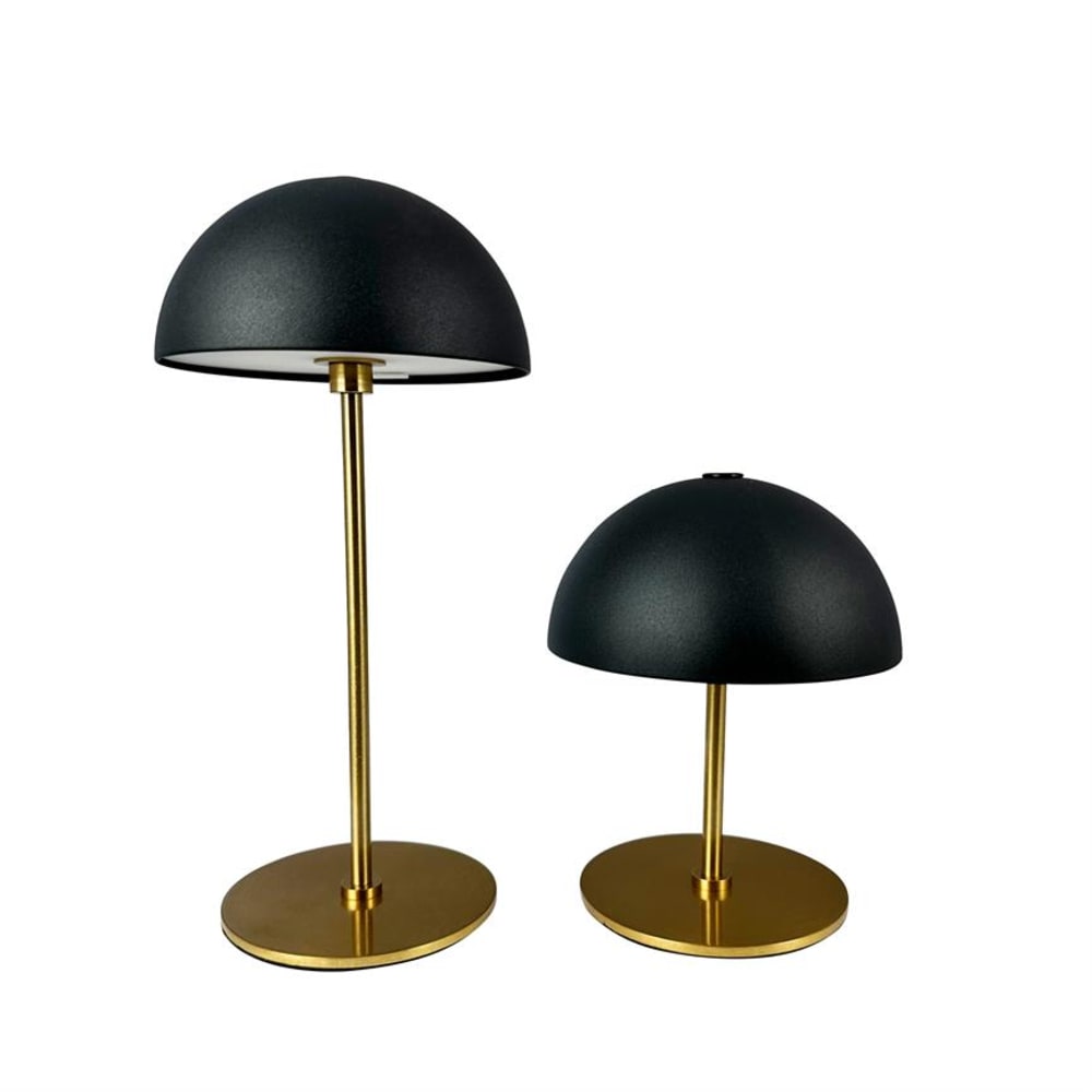 Tischlampen aufladbar 2er-Set H12cm und H20cm, D10cm - Maisons Du