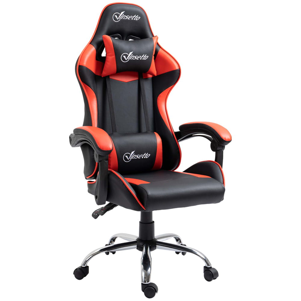 silla gaming 63x67x130 cm rojo