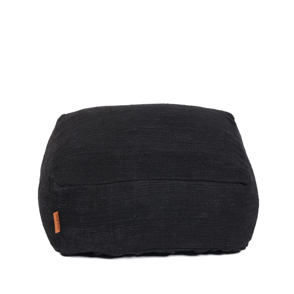 Pouf coton noir 60x60x25cm Pouf coton noir 60x60x25cm