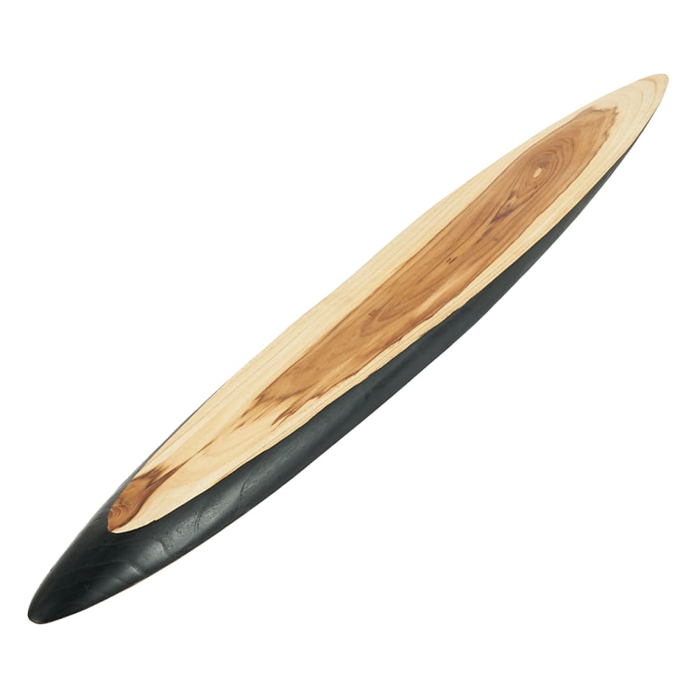 Assiette bois de teck marron et