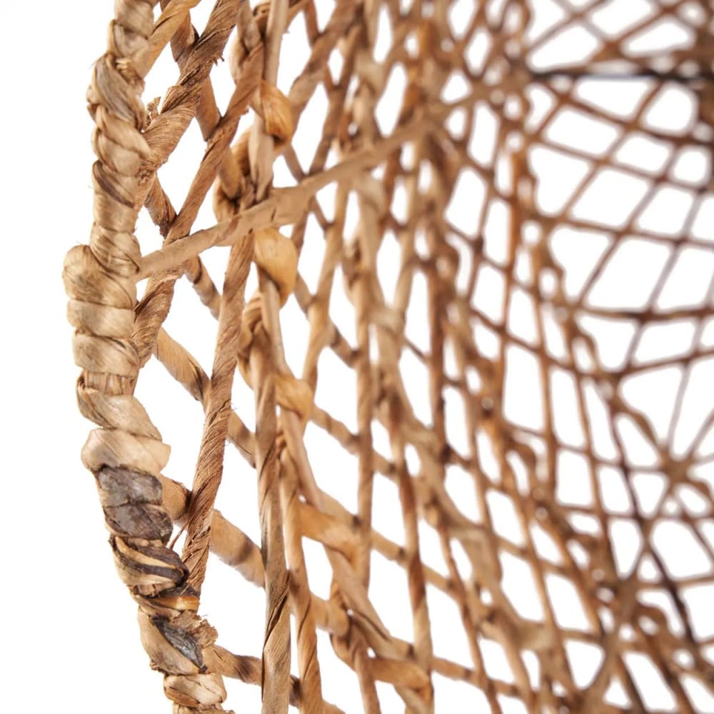 Suspension feuille de bananier marron 45x45x60cm