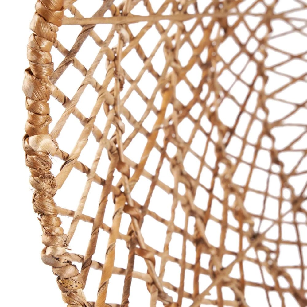 Suspension feuille de bananier marron 55x55x70cm