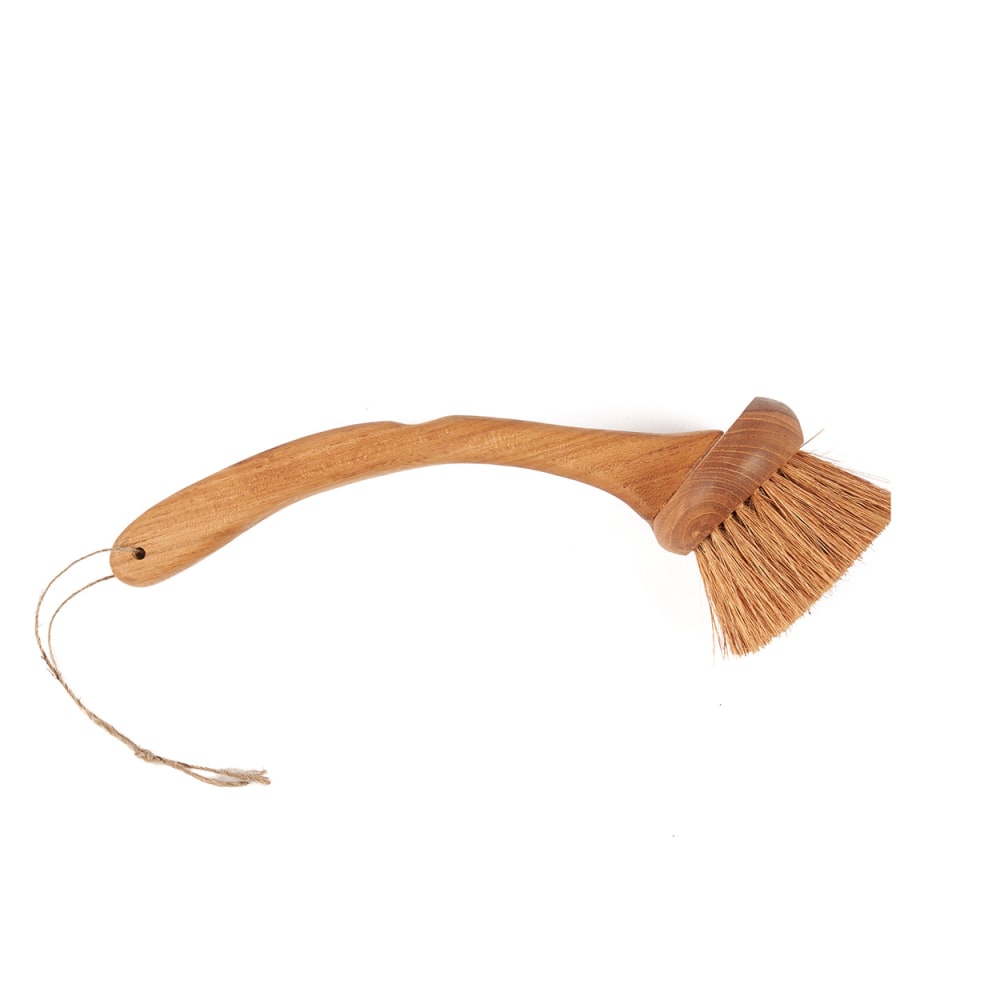 Brosse de nettoyage en bois de teck (l33)