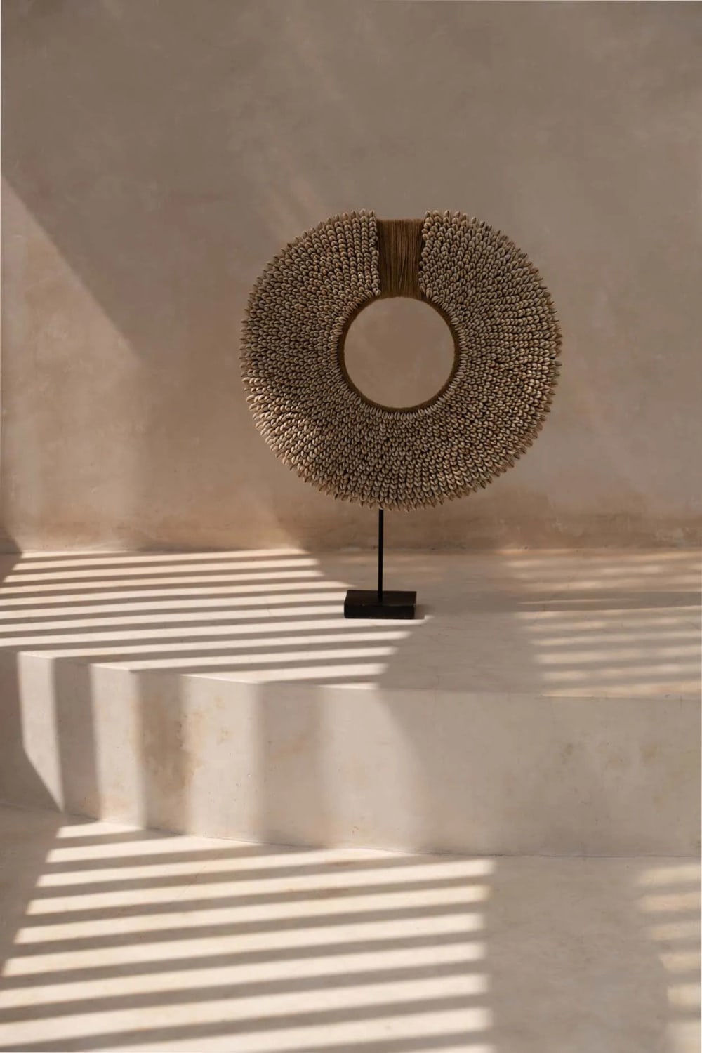 Objet décoratif coquillage marron 30x10x47cm