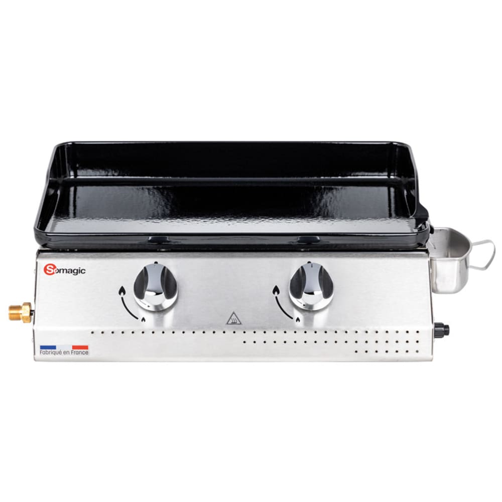 Plancha à gaz Vera 200 avec cuve en inox - Somagic