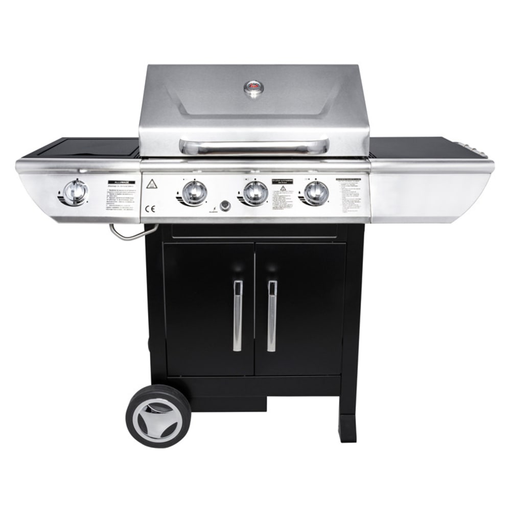 Barbecue à gaz 3 brûleurs + réchaud latéral Somagic BALTIMORE