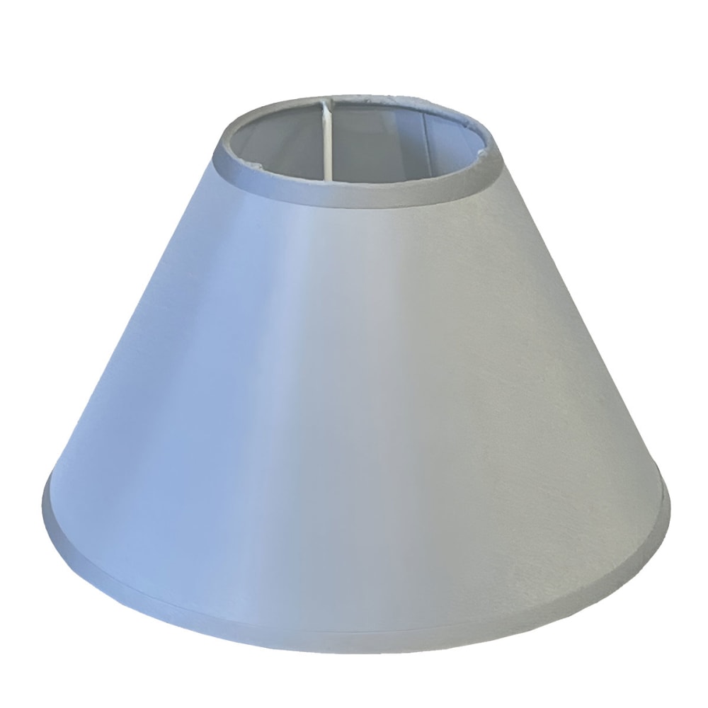 Abat-jour conique gris clair 22 cm