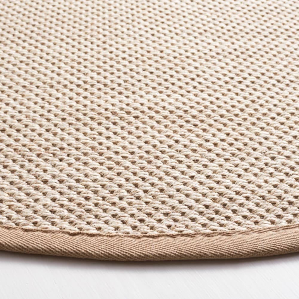 Tapis fibre naturelle en sisal blanc/beige, 91 cm — vue 3
